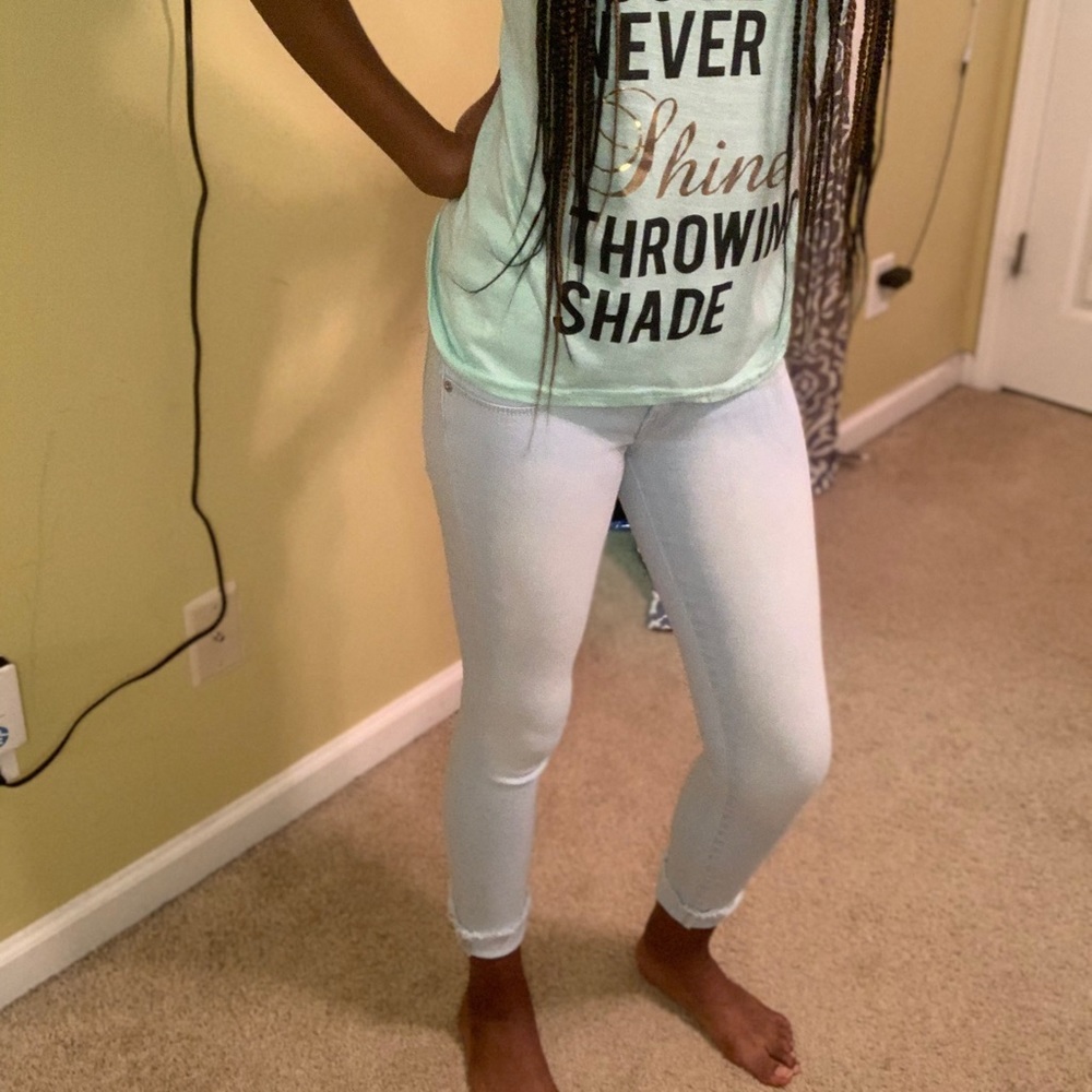 Light blue jeans
